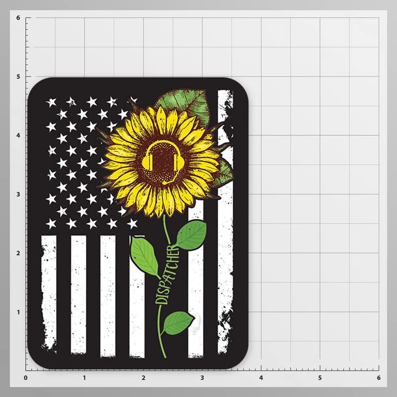 המוקדן | דגל אמריקאי חמניות | רעיון מתנה נהדר | מדבקה מדבקה | חבילה 2 | מדבקות 5 אינץ '| FBAS10952